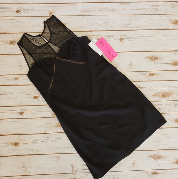 NWT- BETSEY JOHNSON Black and Mesh Size 8 - Picture 5 of 7